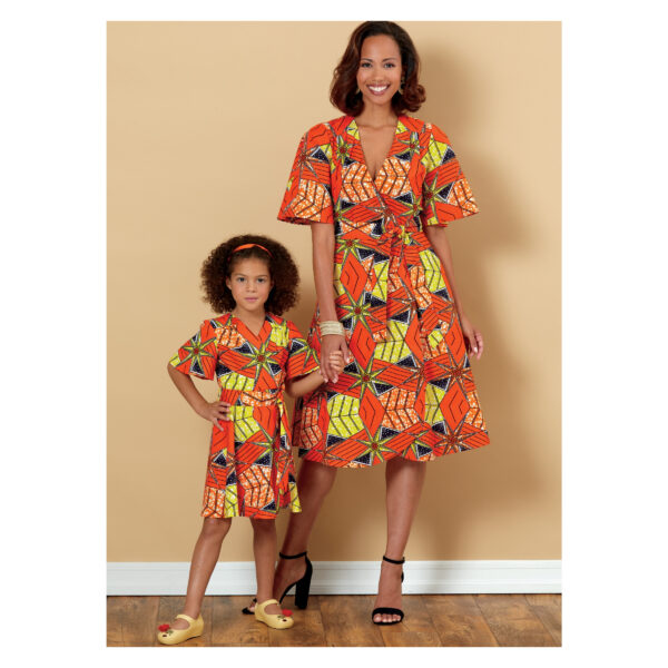 Butterick Schnittmuster - B6654 - Damen und Kinderkleid im Partnerlook – Bild 2