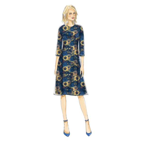 Butterick Schnittmuster - B6480 - schlichtes Damen Kleid – Bild 3