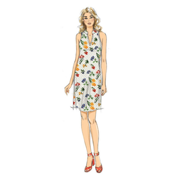 Butterick Schnittmuster - B6551 -  leichtes ärmelloses Sommerkleid – Bild 3