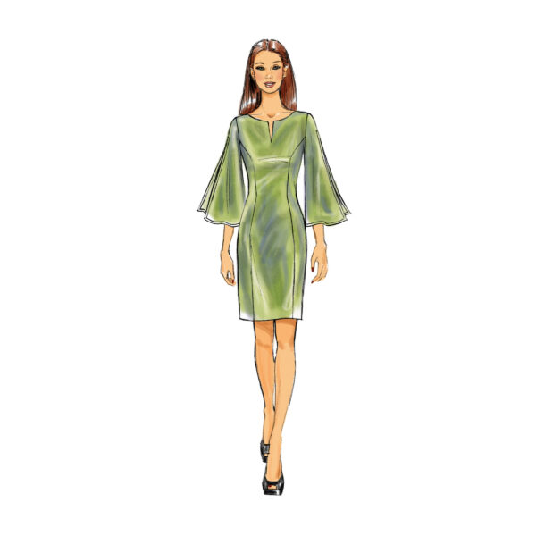 Butterick Schnittmuster - B6624 - schlichtes, elegantes Damenkleid – Bild 3