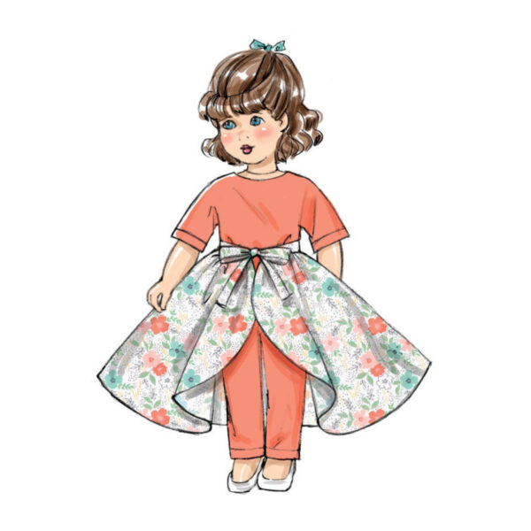 Butterick Schnittmuster - B6606 - Puppenkleider, Retromodelle, 46 cm – Bild 4