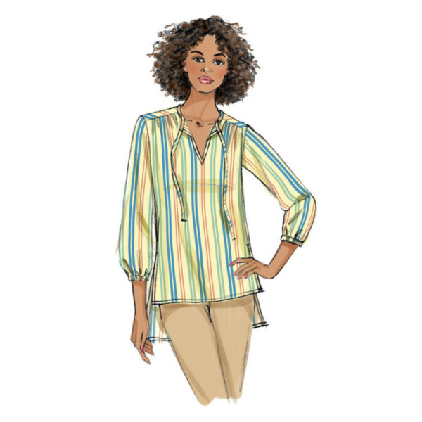 Butterick Schnittmuster - B6378 - lässige Bluse mit Schleifenkragen – Bild 5