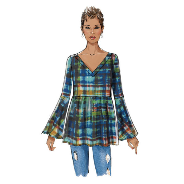 Butterick Schnittmuster - B6486 - Shirt, Bluse mit angesetztem Volant – Bild 5