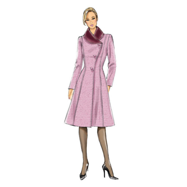 Butterick Schnittmuster - B6497 - eleganter Mantel mit seitlichem Verschluss – Bild 5
