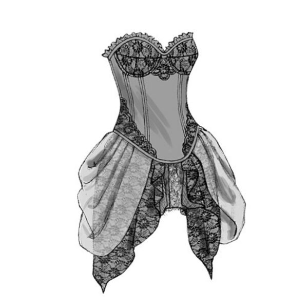 Butterick Schnittmuster - History - B6338 - Corsage, Mieder, historische Gewandung – Bild 6