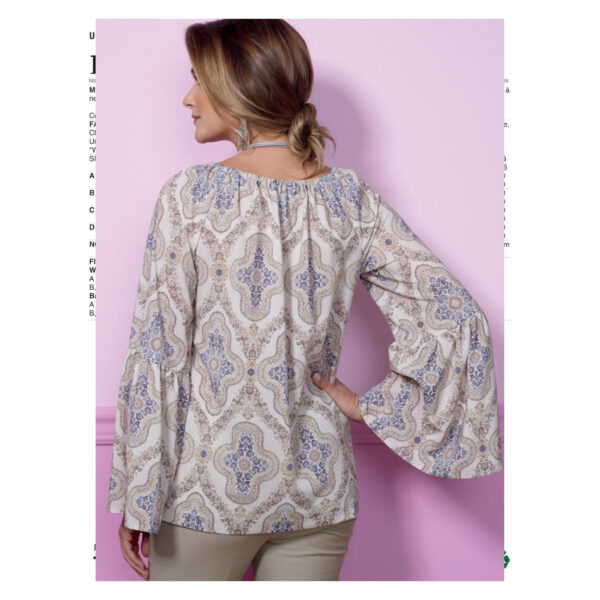 Butterick Schnittmuster - B6455 -  Bluse mit Carmenausschnitt – Bild 6