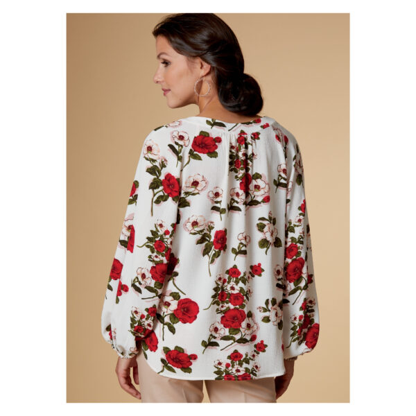 Butterick Schnittmuster - B6632 - Bluse, Damenshirt mit kleinem Schlitz am Ausschnitt – Bild 6