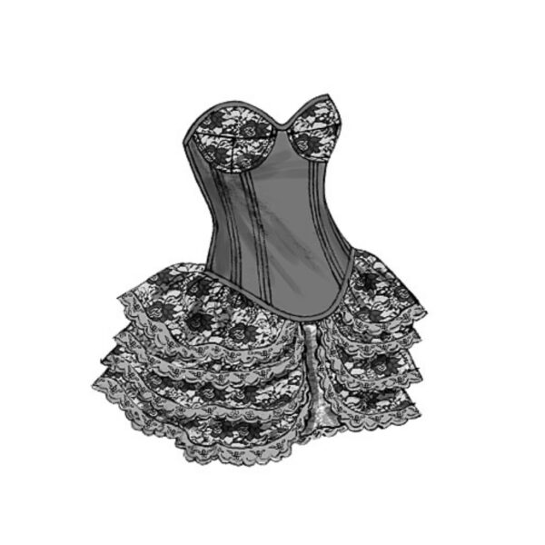 Butterick Schnittmuster - History - B6338 - Corsage, Mieder, historische Gewandung – Bild 7