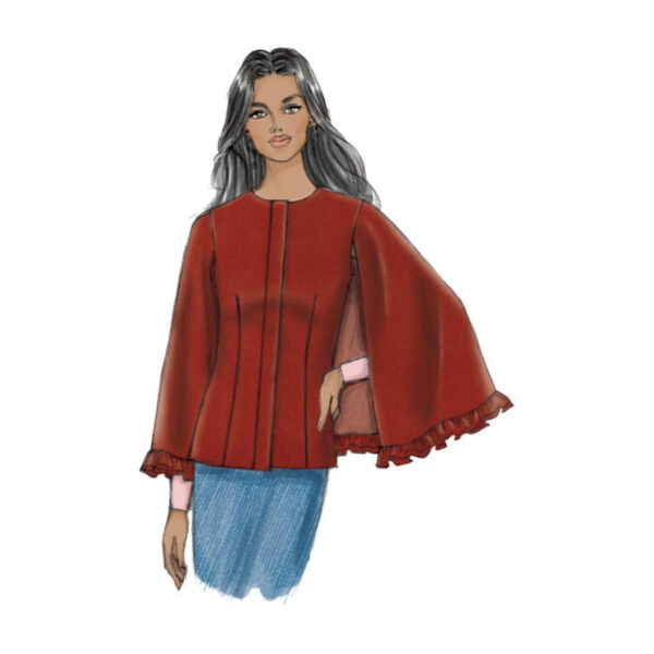 Butterick Schnittmuster - B6603 - Damenjacke mit Cape – Bild 7