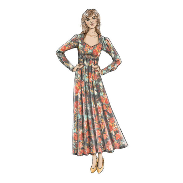 Butterick Schnittmuster - B6586 - Damenkleid mit hoher Taille – Bild 8