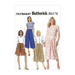 Butterick Schnittmuster - easy - B6178 - Hosenrock verschiedene Längen