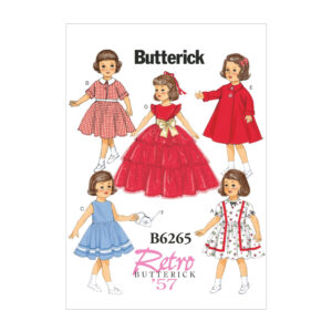 Butterick Schnittmuster - Retro - B6265 - Puppenkleider der 50er Jahre