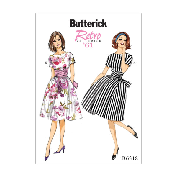 Butterick Schnittmuster - Retro - B6318 - Kleid der 60er Jahre
