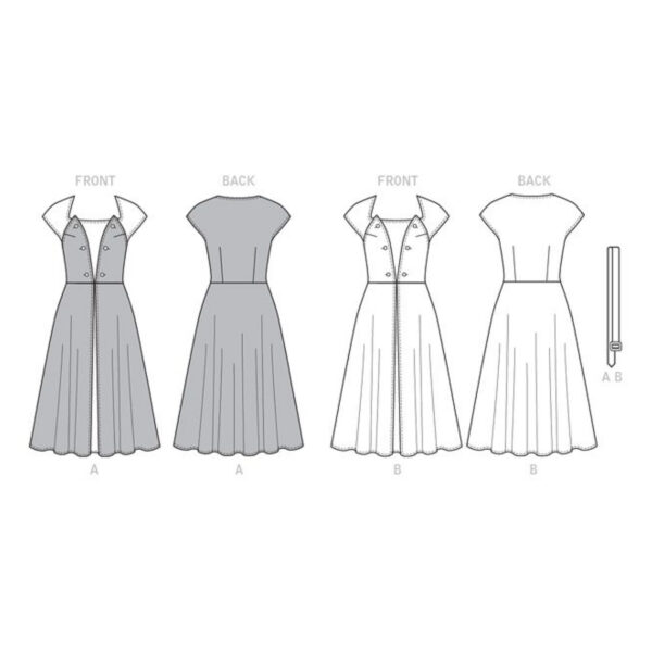 Butterick Schnittmuster - Retro - B6211 - Kleid der 50er Jahre – Bild 8