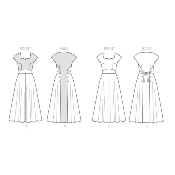 Butterick Schnittmuster - Retro - B6212 - Kleid der 50er Jahre – Bild 10