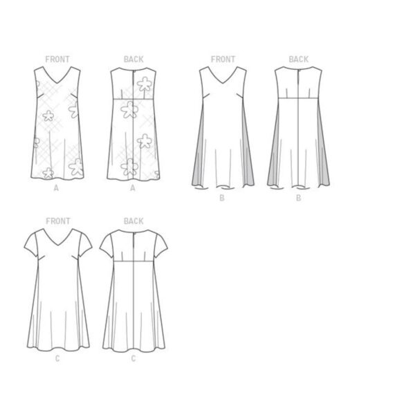 Butterick Schnittmuster - B6317 - schlichtes Sommerkleid – Bild 8