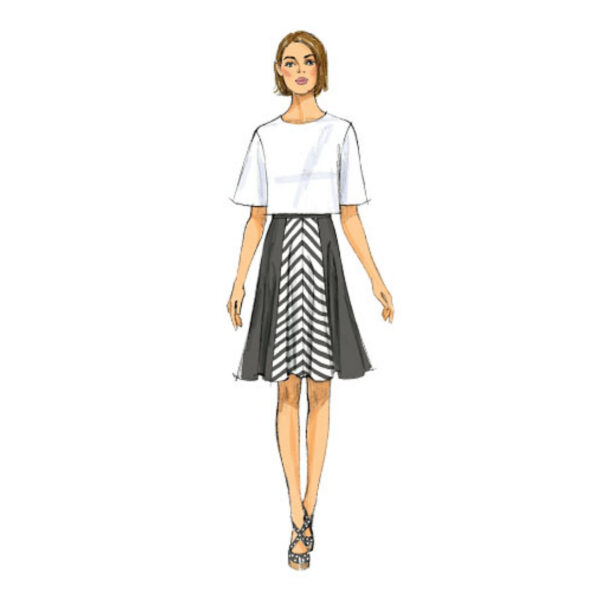 Butterick Schnittmuster - easy - B6179 - Bahnenrock oder Hosenrock – Bild 2