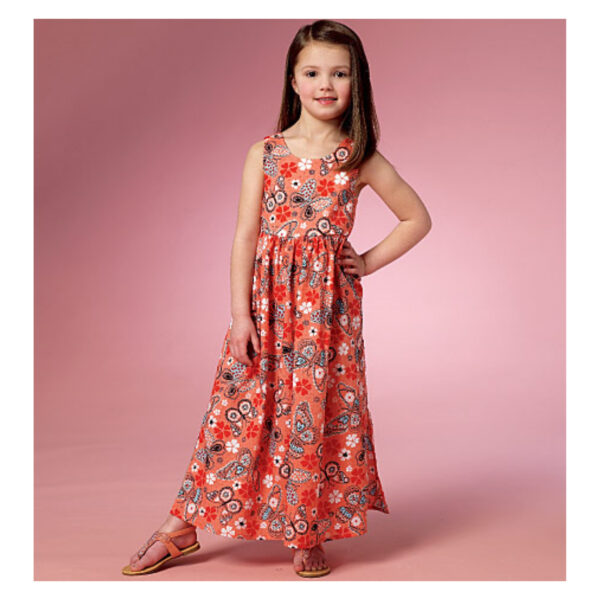 Butterick Schnittmuster - B6202 - schlichtes Sommerkleid oder kurzer Overall für Kinder – Bild 2