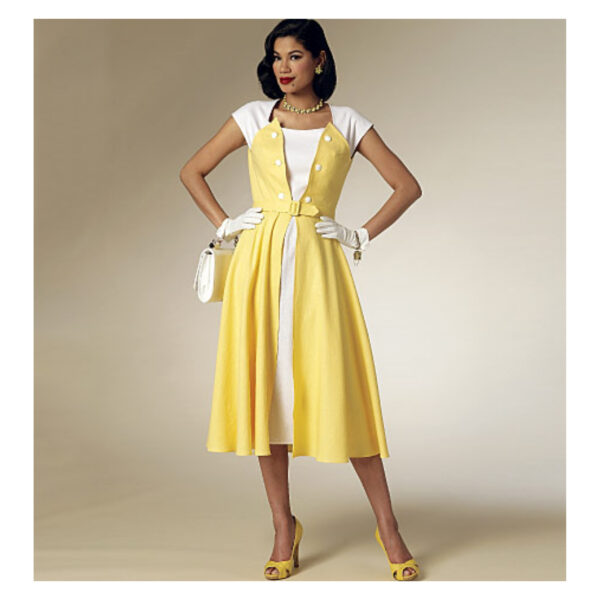 Butterick Schnittmuster - Retro - B6211 - Kleid der 50er Jahre – Bild 2