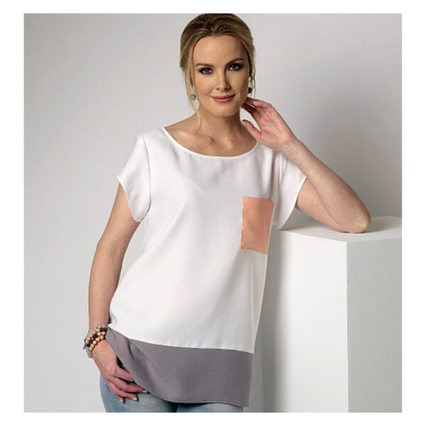 Butterick Schnittmuster - easy - B6214 -  Shirt oder schlichte Bluse – Bild 2