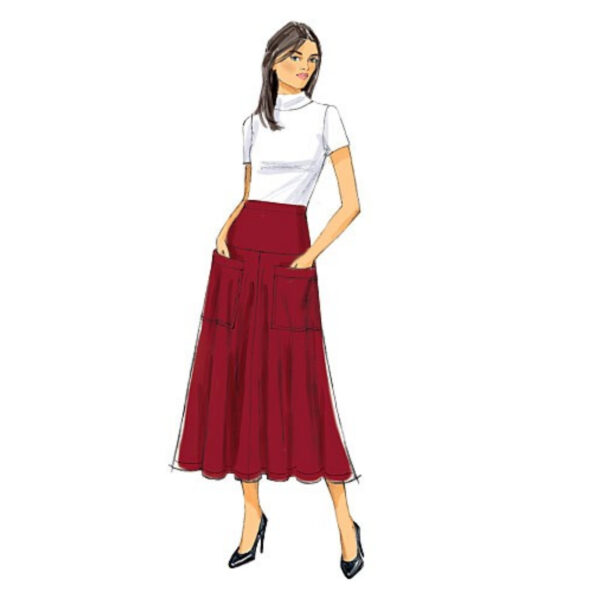 Butterick Schnittmuster - Easy - B6249 - Tellerrock mit Sattel – Bild 2