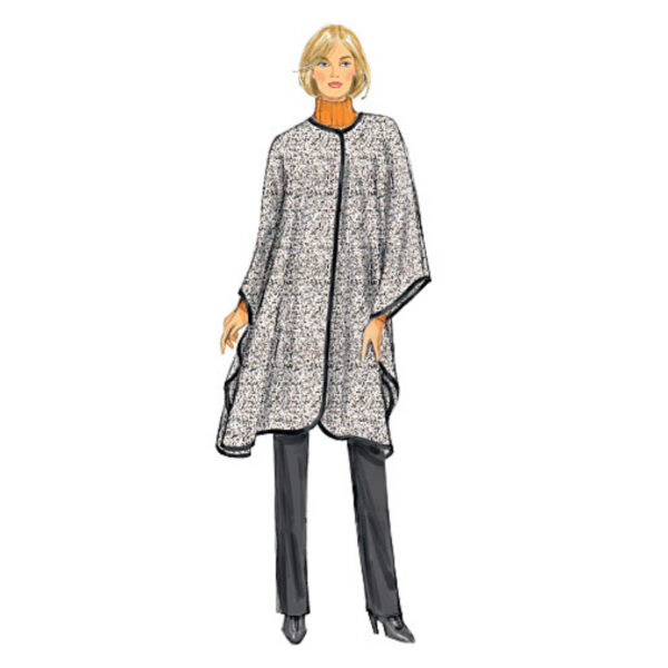 Butterick Schnittmuster - easy - B6250 -  Mantel, Cape, Jacke – Bild 2