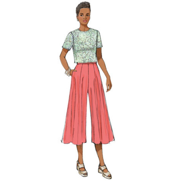 Butterick Schnittmuster - easy - B6179 - Bahnenrock oder Hosenrock – Bild 3