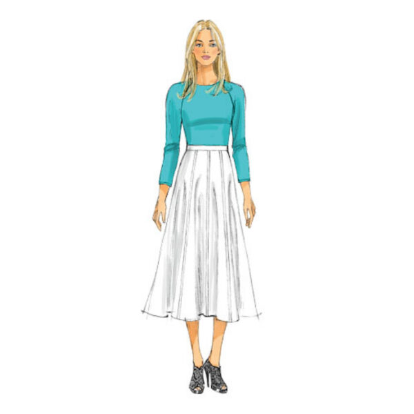 Butterick Schnittmuster - easy - B6179 - Bahnenrock oder Hosenrock – Bild 4