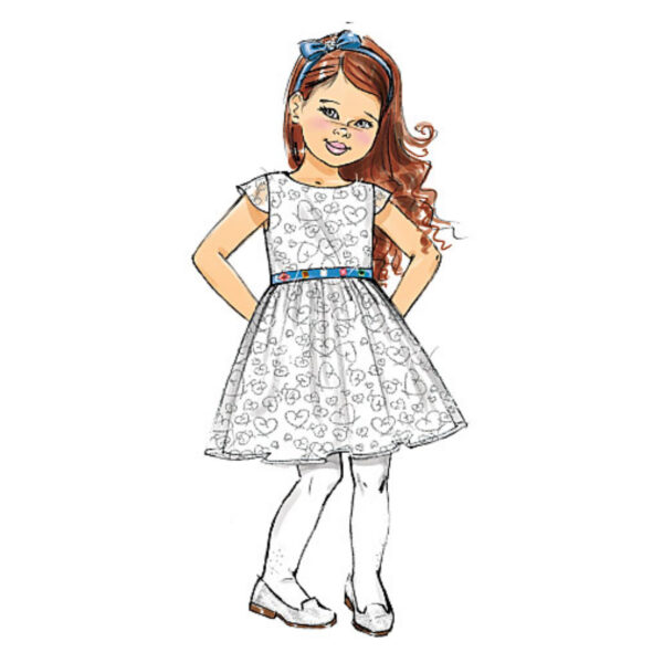 Butterick Schnittmuster - B6201 - schlichtes Sommerkleid für Kinder – Bild 4