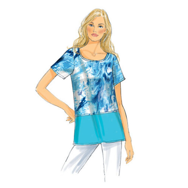 Butterick Schnittmuster - easy - B6214 -  Shirt oder schlichte Bluse – Bild 4