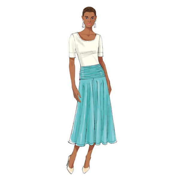 Butterick Schnittmuster - Easy - B6249 - Tellerrock mit Sattel – Bild 4