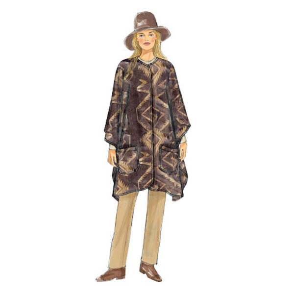Butterick Schnittmuster - easy - B6250 -  Mantel, Cape, Jacke – Bild 4