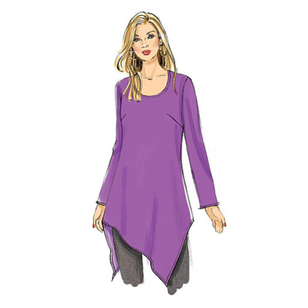 Butterick Schnittmuster - B6263 -  Shirt, Zipfelshirt, Longshirt – Bild 4
