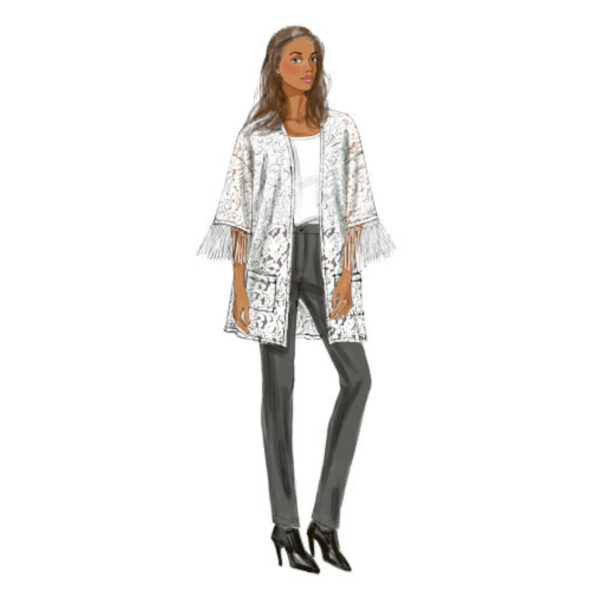 Butterick Schnittmuster - easy - B6176 -  Überwurf, Weste, Jacke – Bild 5