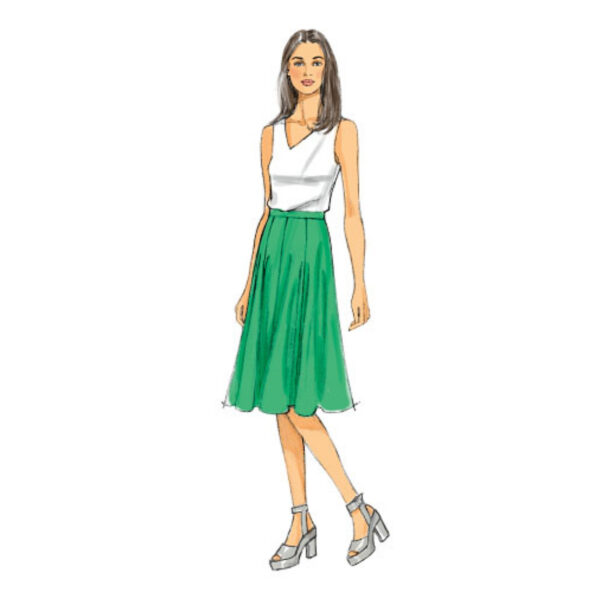 Butterick Schnittmuster - easy - B6179 - Bahnenrock oder Hosenrock – Bild 5