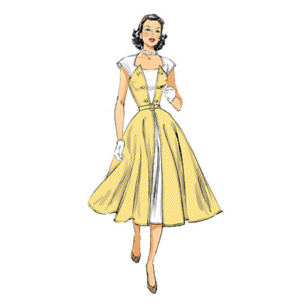 Butterick Schnittmuster - Retro - B6211 - Kleid der 50er Jahre – Bild 5