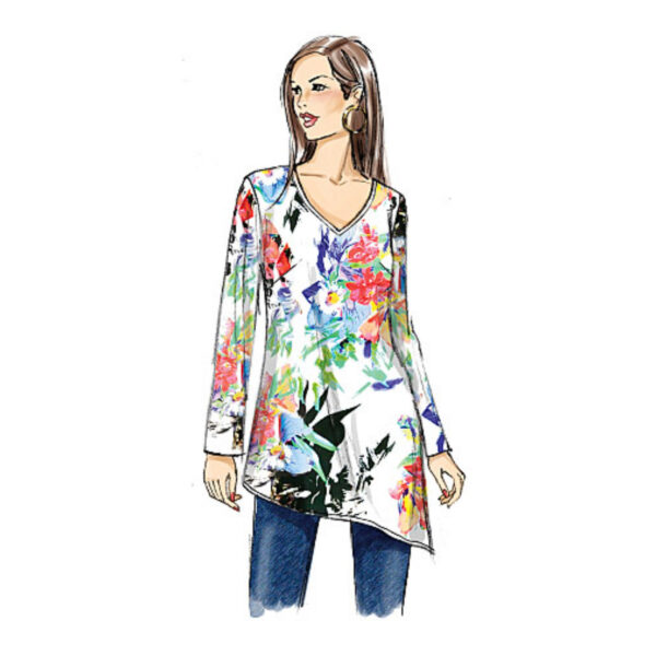 Butterick Schnittmuster - B6263 -  Shirt, Zipfelshirt, Longshirt – Bild 5