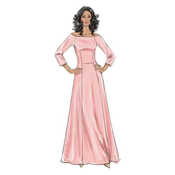 Butterick Schnittmuster - B6639 -  elegantes Kleid mit Schleppe – Bild 5