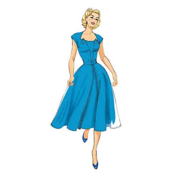Butterick Schnittmuster - Retro - B6211 - Kleid der 50er Jahre – Bild 6