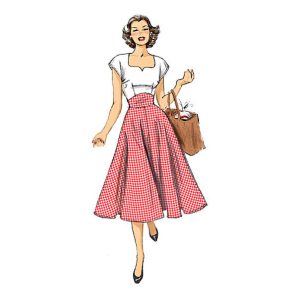 Butterick Schnittmuster - Retro - B6212 - Kleid der 50er Jahre – Bild 6