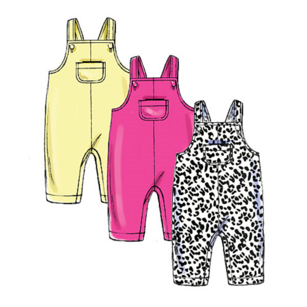 Butterick Schnittmuster - Baby Fashion - B6238 - Kombination - Höschen, Mütze, Latzhose, Jacke..... – Bild 6
