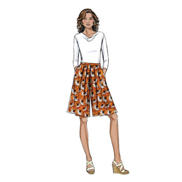 Butterick Schnittmuster - easy - B6178 - Hosenrock verschiedene Längen – Bild 6