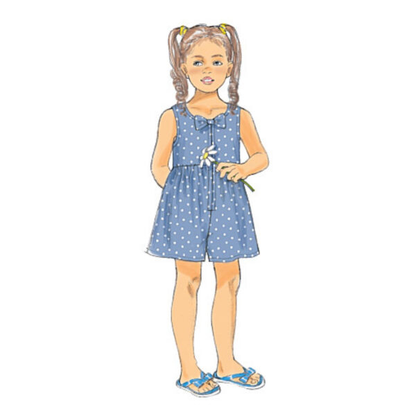Butterick Schnittmuster - B6202 - schlichtes Sommerkleid oder kurzer Overall für Kinder – Bild 7