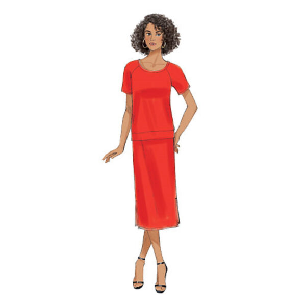 Butterick Schnittmuster - easy - B6207 -  Shirtkleid mit abgerundetem Saum – Bild 7