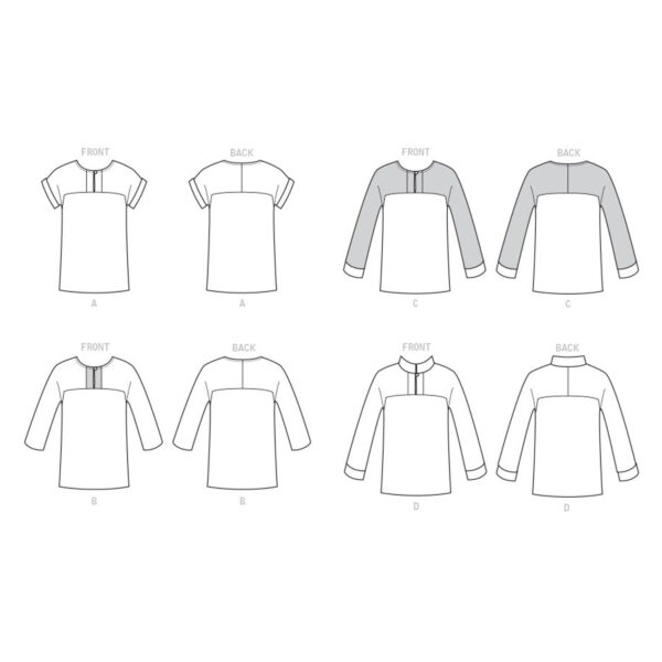 Butterick Schnittmuster - B6416 - Shirt mit angeschnittenem Ärmel – Bild 7
