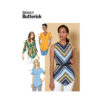 Butterick Schnittmuster - B6663 -  Bluse, Sommerbluse kurzärmelig