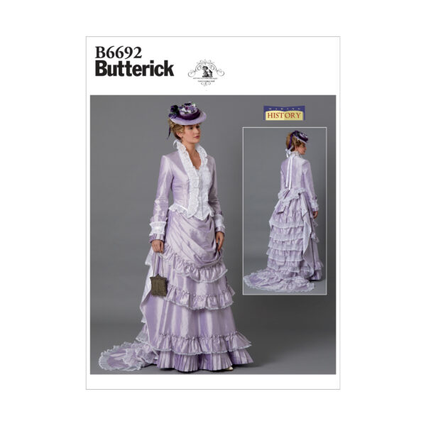 Butterick Schnittmuster - History - B6692 - historisches Kleid , Bluse und Rock