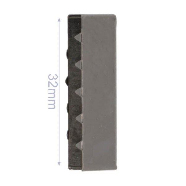 Ab 1.35 EUR - 2/4/10 Endstücke - für 30mm Gurtband - Schwarz, Altsilber – Bild 2