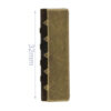 Ab 1.20 EUR - 2/4/10 Endstücke - für 30mm Gurtband - Antik – Bild 2