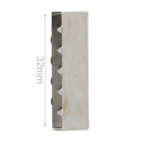 Ab 2.00 EUR - 4/10 Endstücke - für 30mm Gurtband - Nickel / Silber – Bild 2